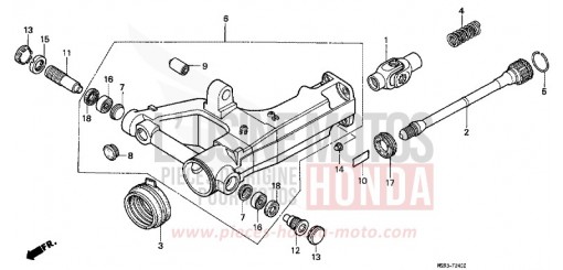 BRAS OSCILLANT NTV650P de 1993